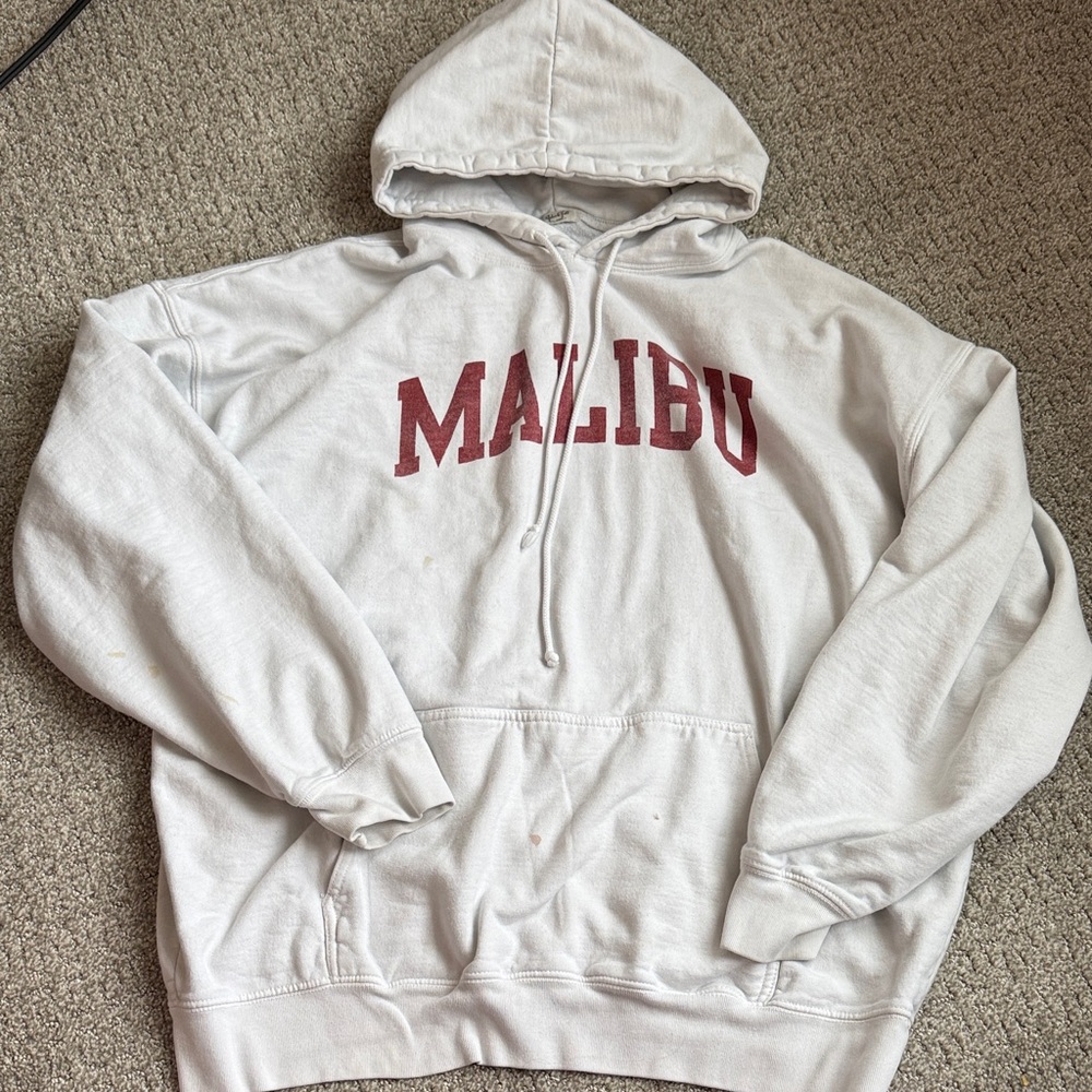 Brandy Melville White Malibu Hoodie